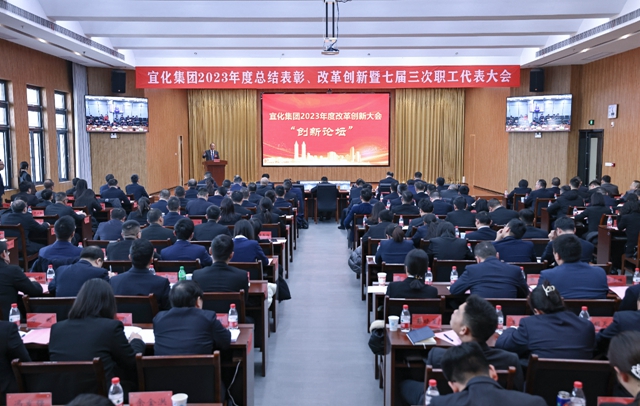 王大真總結講話 宜化集團2023年度總結表彰、改革創(chuàng)新暨七屆三次職工代表大會勝利閉幕(圖3)