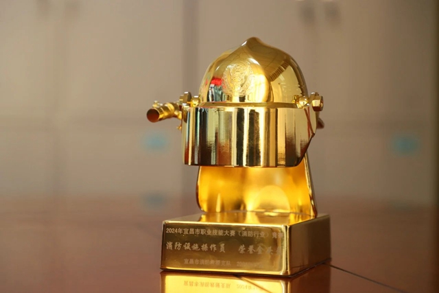 第一！股份公司鄢陽獲頒宜昌市消防設(shè)施操作員“榮譽金頭盔”(圖2)